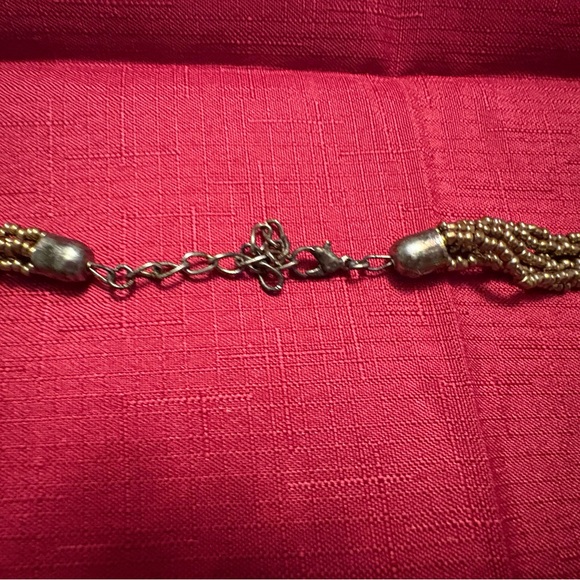 Elegant Brown Beaded Necklace - Picture 3 of 4